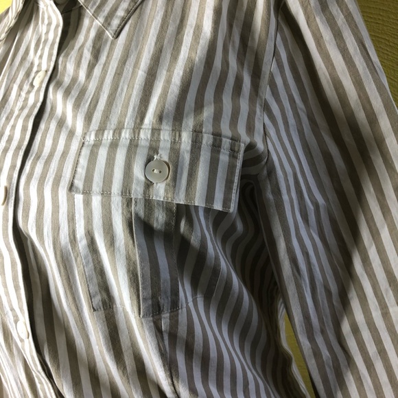 Woman’s New Raffael Striped 3/4 Length Sleeve Top - Picture 7 of 15